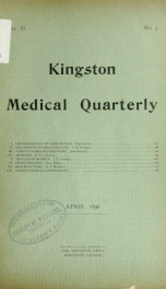 Kingston Medical Quarterly v.2  n. 03_cover