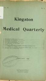 Kingston Medical Quarterly v.2  n. 02_cover
