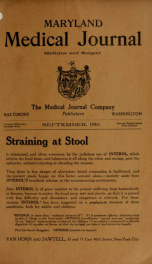 Maryland Medical Journal, a journal of medicine and surgery v. 59 n. 09_cover