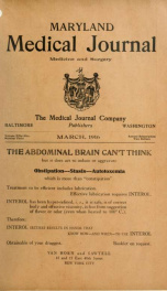Maryland Medical Journal, a journal of medicine and surgery v. 59 n. 03_cover