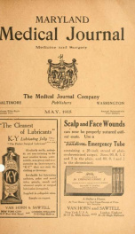 Maryland Medical Journal, a journal of medicine and surgery May  v. 58 n. 05_cover