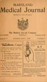 Maryland Medical Journal, a journal of medicine and surgery February  v. 58 n. 02_cover
