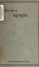 Agrapha : Aussercanonische Schriftfragmente_cover