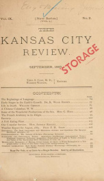 Kansas City Review of Science and Industry 9 no 2_cover