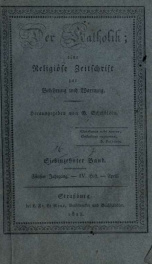 Der Katholik : eine religiöse Zeitschrift zur Belehrung und Warnung 4_cover