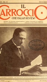 Il Carroccio. The Italian review, Rivista di coltura, propaganda e difesa italiana in America 14, no.6_cover