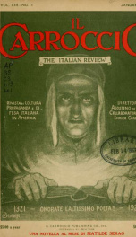 Il Carroccio. The Italian review, Rivista di coltura, propaganda e difesa italiana in America 13, no.1_cover