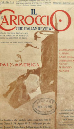 Il Carroccio. The Italian review, Rivista di coltura, propaganda e difesa italiana in America 7, no.5-6_cover