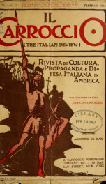 Il Carroccio. The Italian review, Rivista di coltura, propaganda e difesa italiana in America 7, no.2_cover