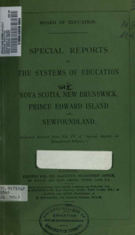 Special reports on educational subjects. Vol. 4. -- 4, No. 3_cover
