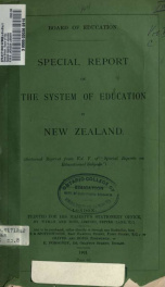 Special reports on educational subjects. Vol. 5. -- 5, No. 8_cover