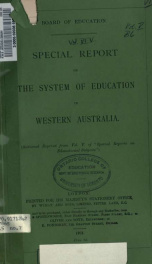 Special reports on educational subjects. Vol. 5. -- 5, No. 7_cover