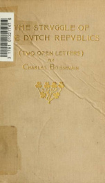 The struggle of the Dutch Republics : (two open letters)_cover