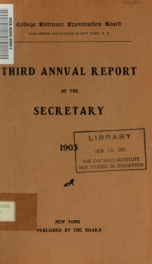 Annual report 1903_cover