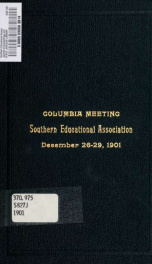Journal of proceedings and addresses of the annual meeting 1901_cover