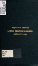 Journal of proceedings and addresses of the annual meeting 1903_cover