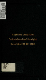Journal of proceedings and addresses of the annual meeting 1899_cover