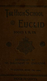 Euclid's elements : books I, II, III_cover