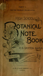 High school botanical note book : part I..._cover