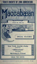 The Maccabaean 4, no. 1_cover