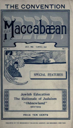 The Maccabaean 5, no. 1_cover
