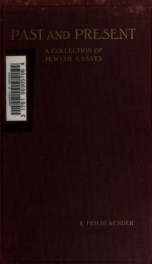 Past and present : a collection of Jewish essays_cover