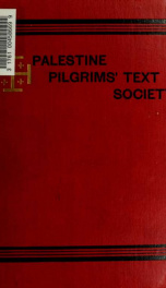 The library of the Palestine Pilgrims' Text Society 8_cover