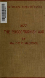 The Russo-Turkish war, 1877 : a strategical sketch_cover