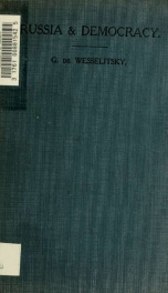 Russia & democracy: the German canker in Russia, with a pref. by Henry Cust. Pub. for the Central Committee for National Patriotic Organizations_cover