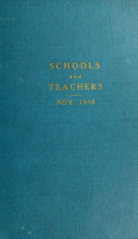 Schools and teachers in the Province of Ontario 1946_cover