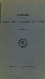 Memoirs of the American Academy in Rome 25_cover