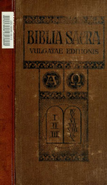 Biblia sacra : vulgatae editionis Sixti V. Pont. Max. iussu recognita et Clementis VIII auctoritate edita_cover