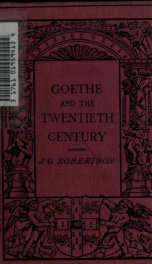 Goethe and the twentieth century_cover