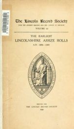 The Publications - Lincoln Record Society 22_cover