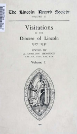 The Publications - Lincoln Record Society 33_cover