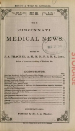 Cincinnati Medical News v.14 n.164_cover