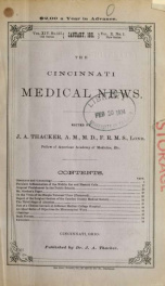 Cincinnati Medical News v.14 n.157_cover