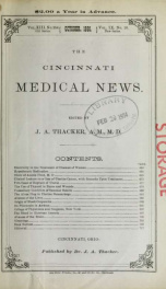 Cincinnati Medical News v.13 n.154_cover