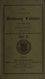 Calendar 1, 1916-17_cover