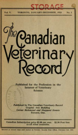 Canadian Veterinary Record 5_cover