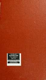 The medical and surgical history of the war of the rebellion. (1861-65). Prepared, in accordance with the acts of Congress, under the direction of Surgeon general Joseph K. Barnes, United States army 1 pt 3_cover