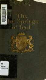 The hot springs of Bath : medical handbook_cover