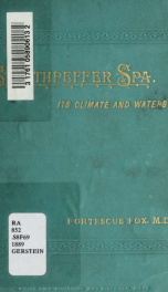 Strathpeffer Spa : its climate and waters : with observations historical, medical, and general, descriptive of the vicinity_cover