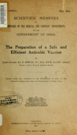 The preparation of a safe and efficient antirabic vaccine_cover