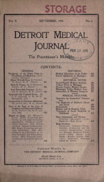 Detroit Medical Journal 5, no.6_cover