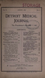 Detroit Medical Journal 5, no.5_cover