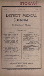 Detroit Medical Journal 5, no.1_cover