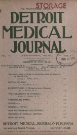 Detroit Medical Journal 4, no.11_cover