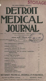 Detroit Medical Journal 4, no.6_cover