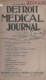 Detroit Medical Journal 4, no.4_cover